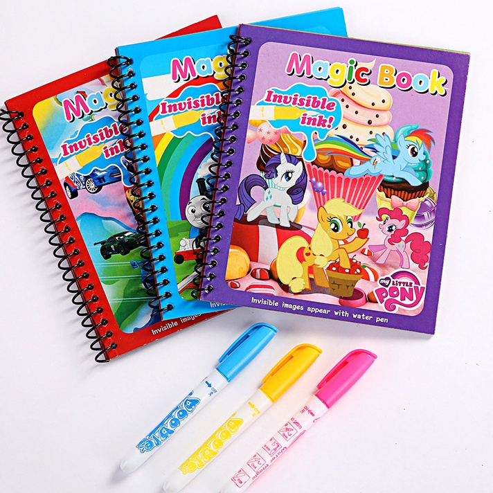 

Magic Book Water Buku Mewarnai Tanpa Cat Buku Warna Ajaib AnakAnak Gambar Kartun Buku Edukasi Magic Coloring Book