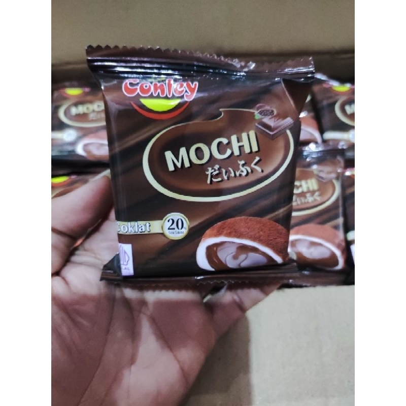 

Conley mochi super coklat 20% selai nya isi 10 pcs