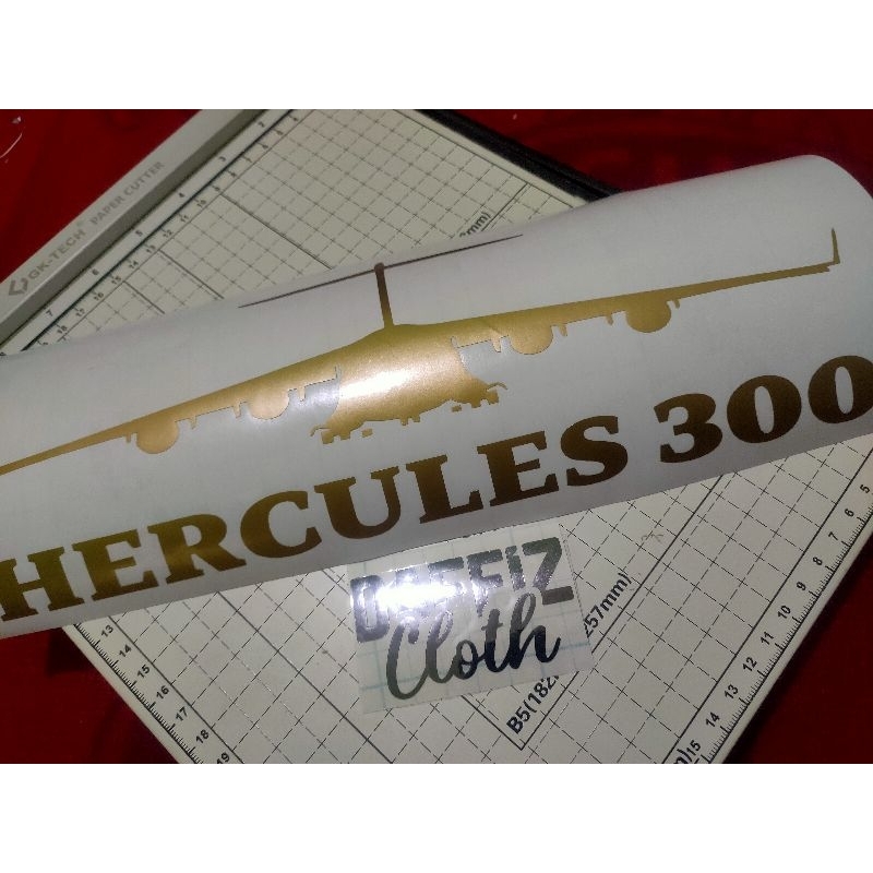 

STIKER PESAWAT HERCULES 300 BISA CUSTOM GANTI NAMA