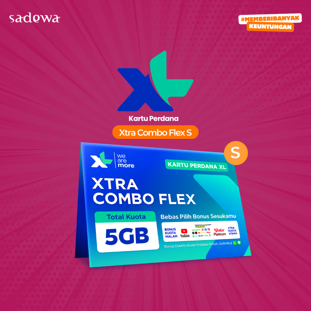 KARTU PERDANA XL XTRA COMBO FLEX S 5GB