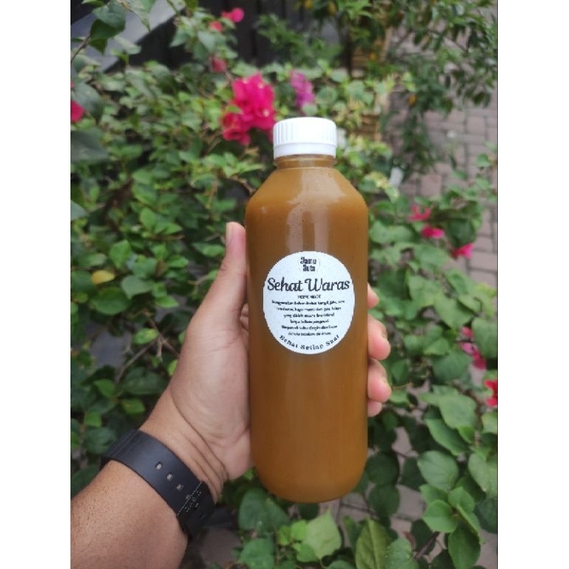 

JAMU SEHAT WARAS 500 ml (JAHE, SERE, KUNYIT, TEMULAWAK, DAUN SIRIH)