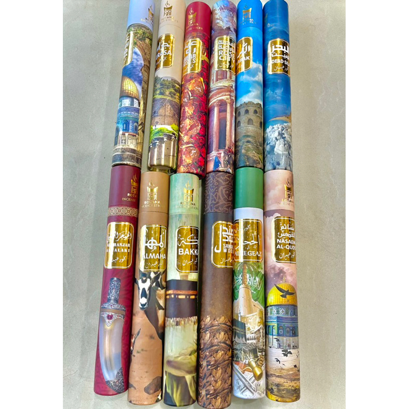 Dupa Batang Rotana Handroled stick natural Arab Premium Bukhur Stick Roll