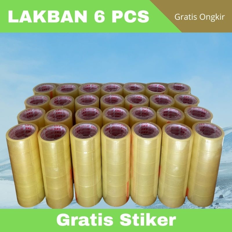 

PAKET 6 PCS LAKBAN BENING MURAH BERKUALITAS GRATIS ONGKIR PENGIRIMAN CEPAT MERK RANDOM