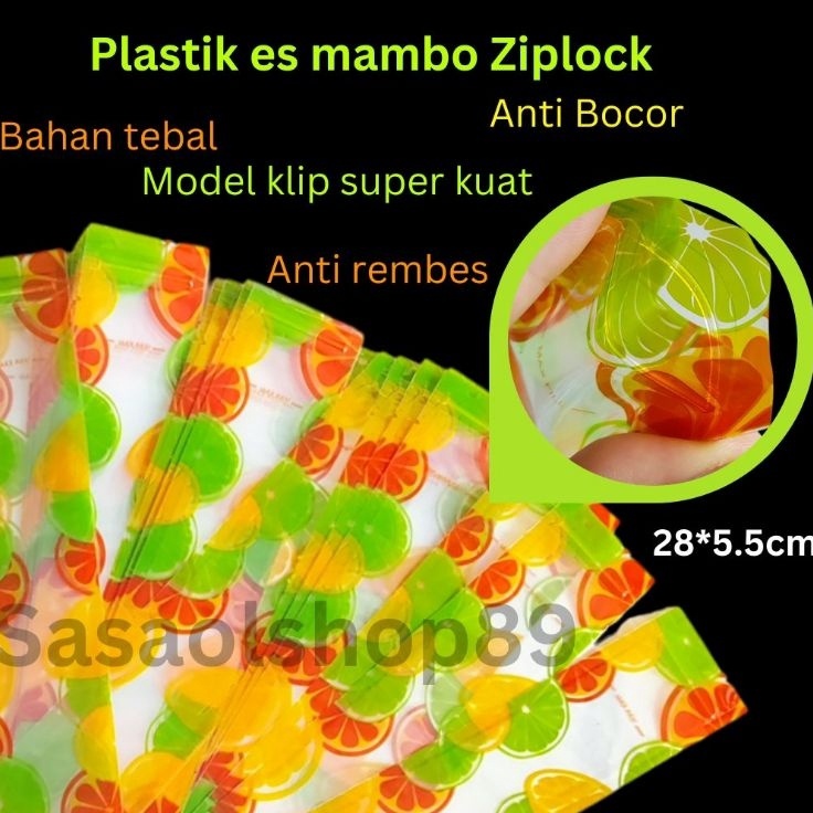 Plastik Es Lilin Klip Plastik Es Mambo Plastik Es Krim Pouch panjang Plastik Klip Panjang