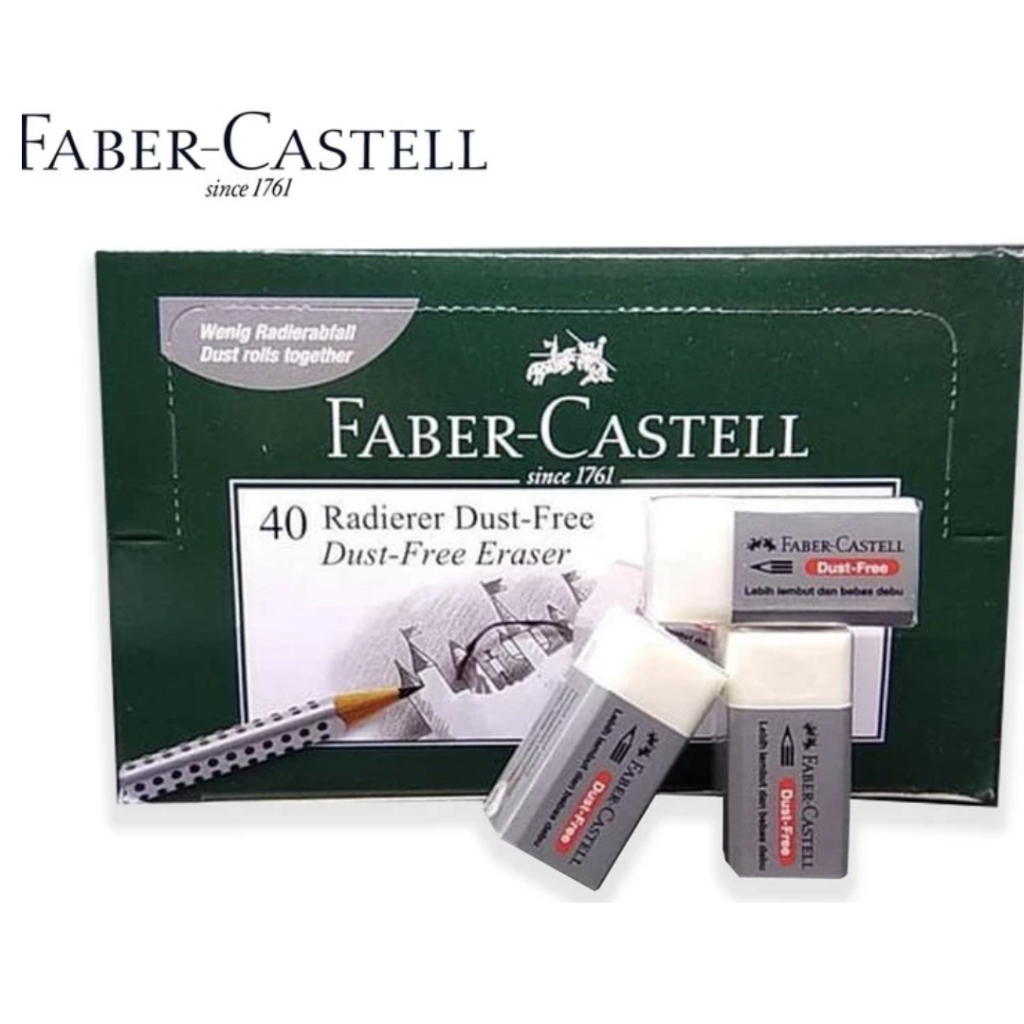 

Faber Castell B40 Dust Free Kecil - Penghapus Pensil 1 Box Isi 40pcs