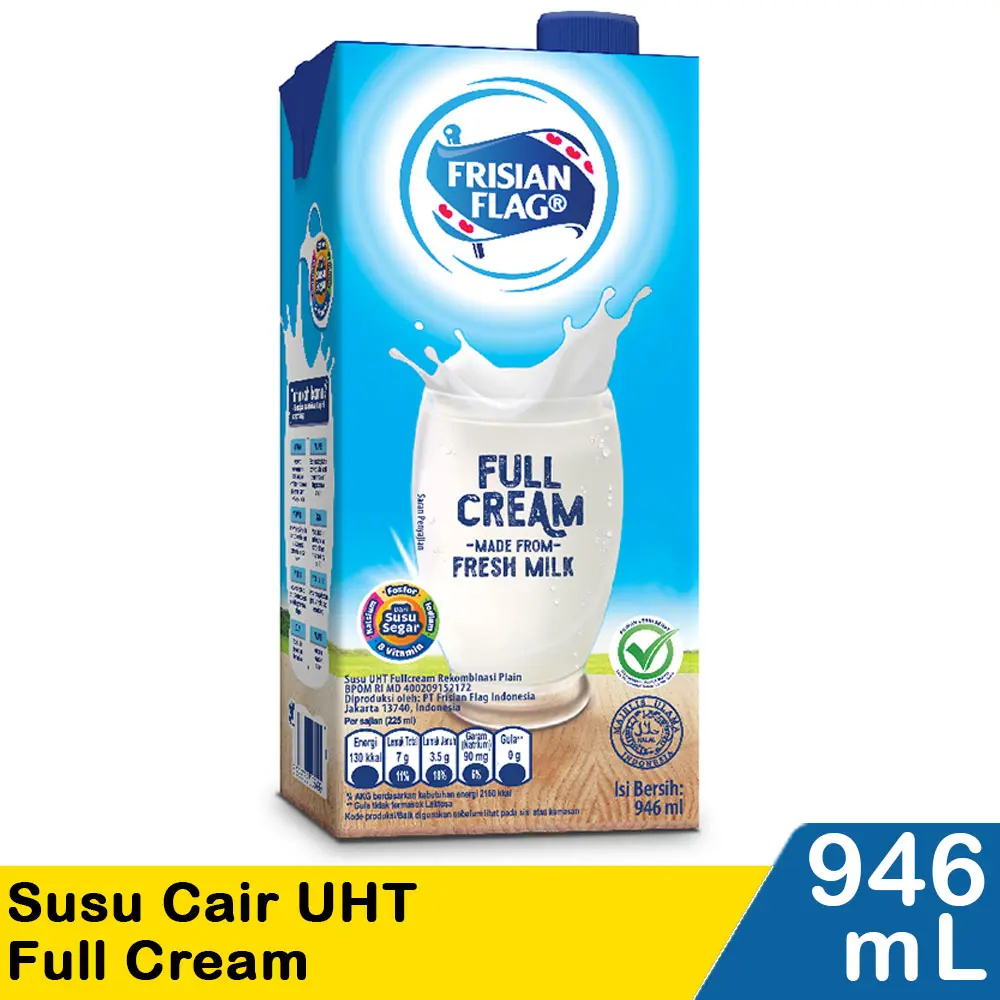 

frisian flag susu uht family full cream 946ml