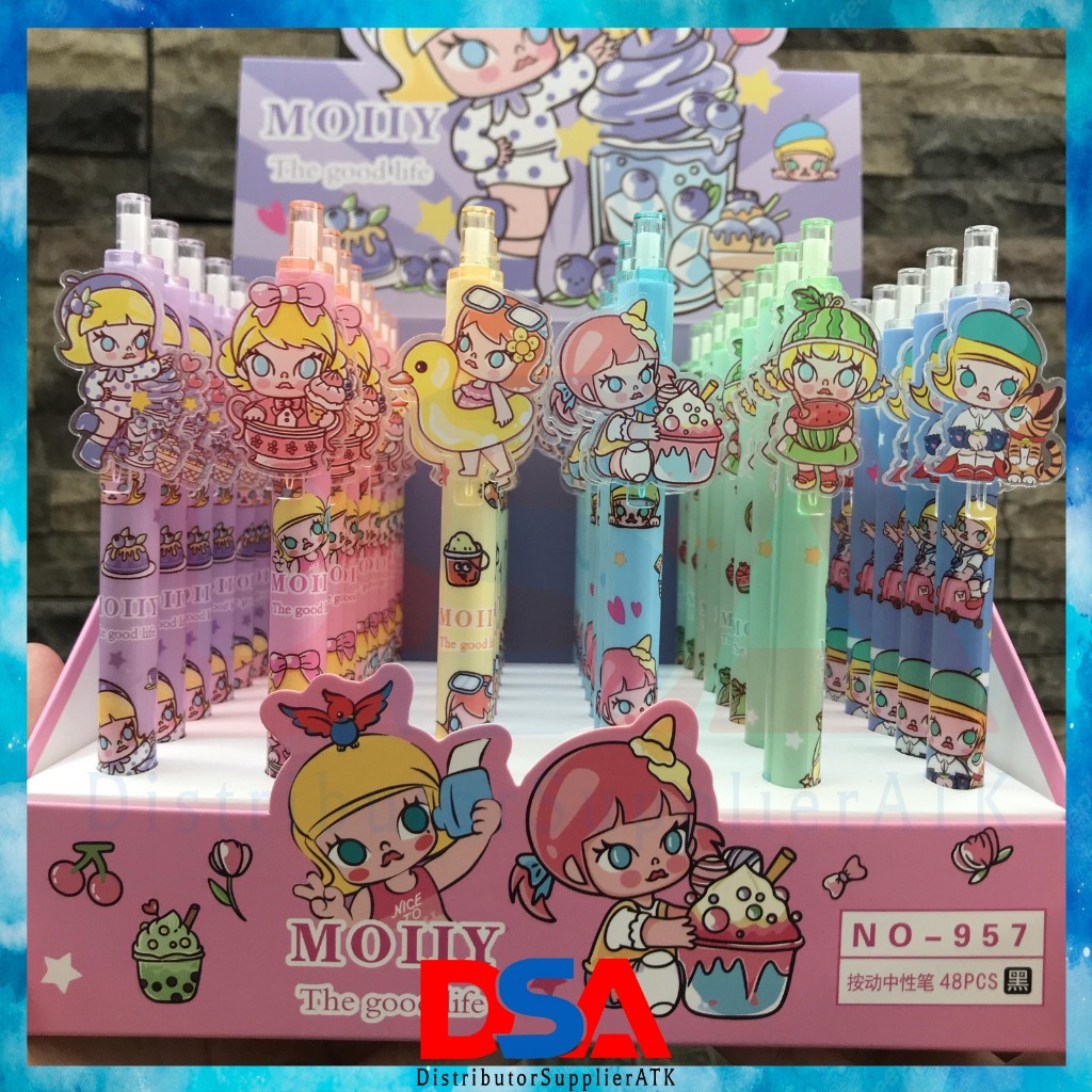 

PULPEN GEL 0,5 AKRILIK PREMIUM PEN MOTIF MOLLY CUTE PULPEN GEL MOTIF