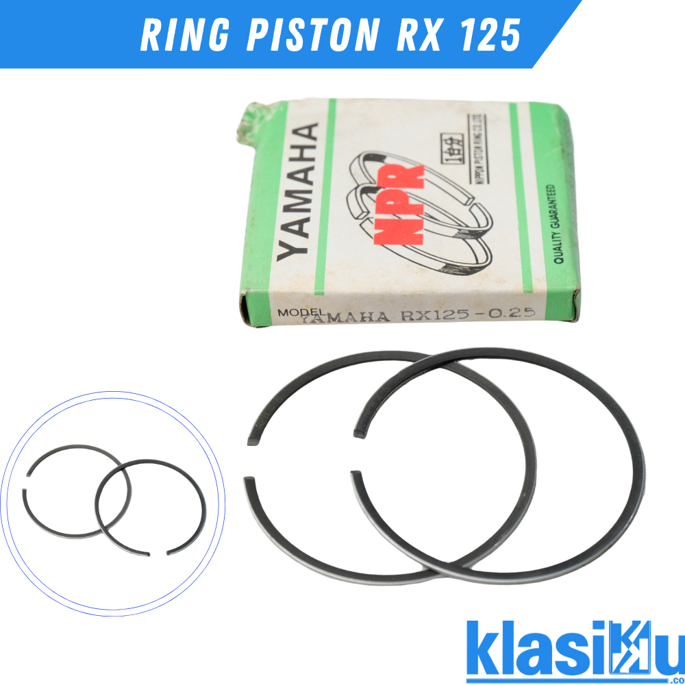 Ring Piston Seher Yamaha Rx 125 RX 125 Oversize 25 STD Japan