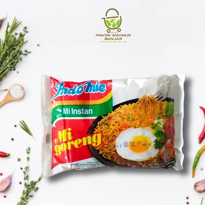 

INDOMIE GORENG / MIE INSTAN GORENG PERBUNGKUS 80gr