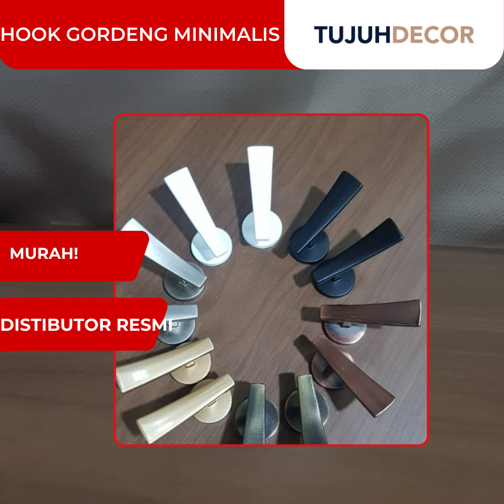 HOOK gordeng minimalis-pengait tali gordeng/cantolan hook gordeng terbaru