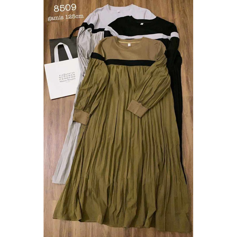 gamis midi yonna import//gamis midi import YRM//pakaianwanitasby