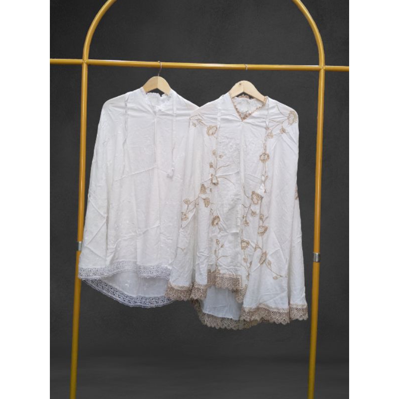 MUKENA ANAK/MUKENA PENGGALAN/PUTIH BORDIR