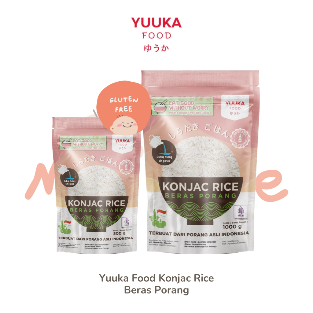 

Yuuka Food Konjac Rice Beras Porang Rendah Kalori Rendah Gula dan Bebas Gluten