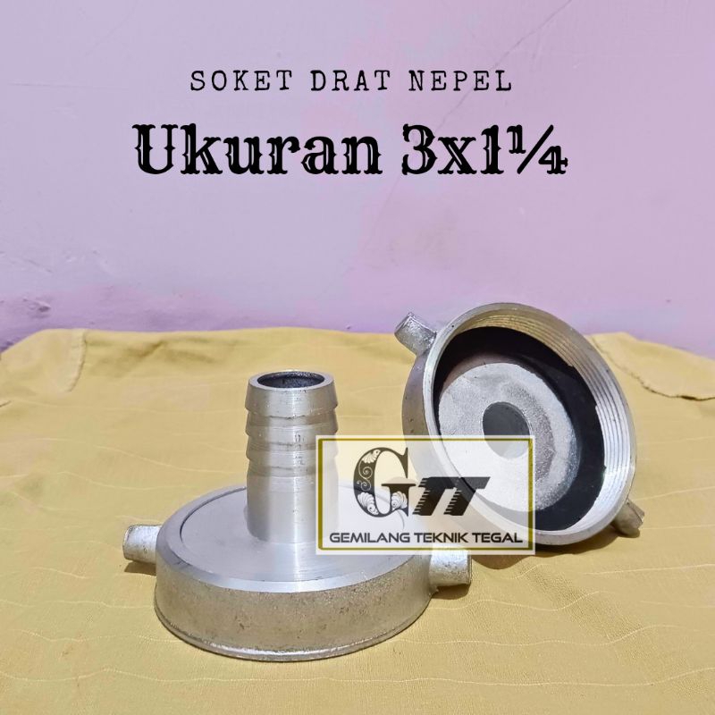 drat nepel soket/ kopling Alkon pompa air  3x1¼