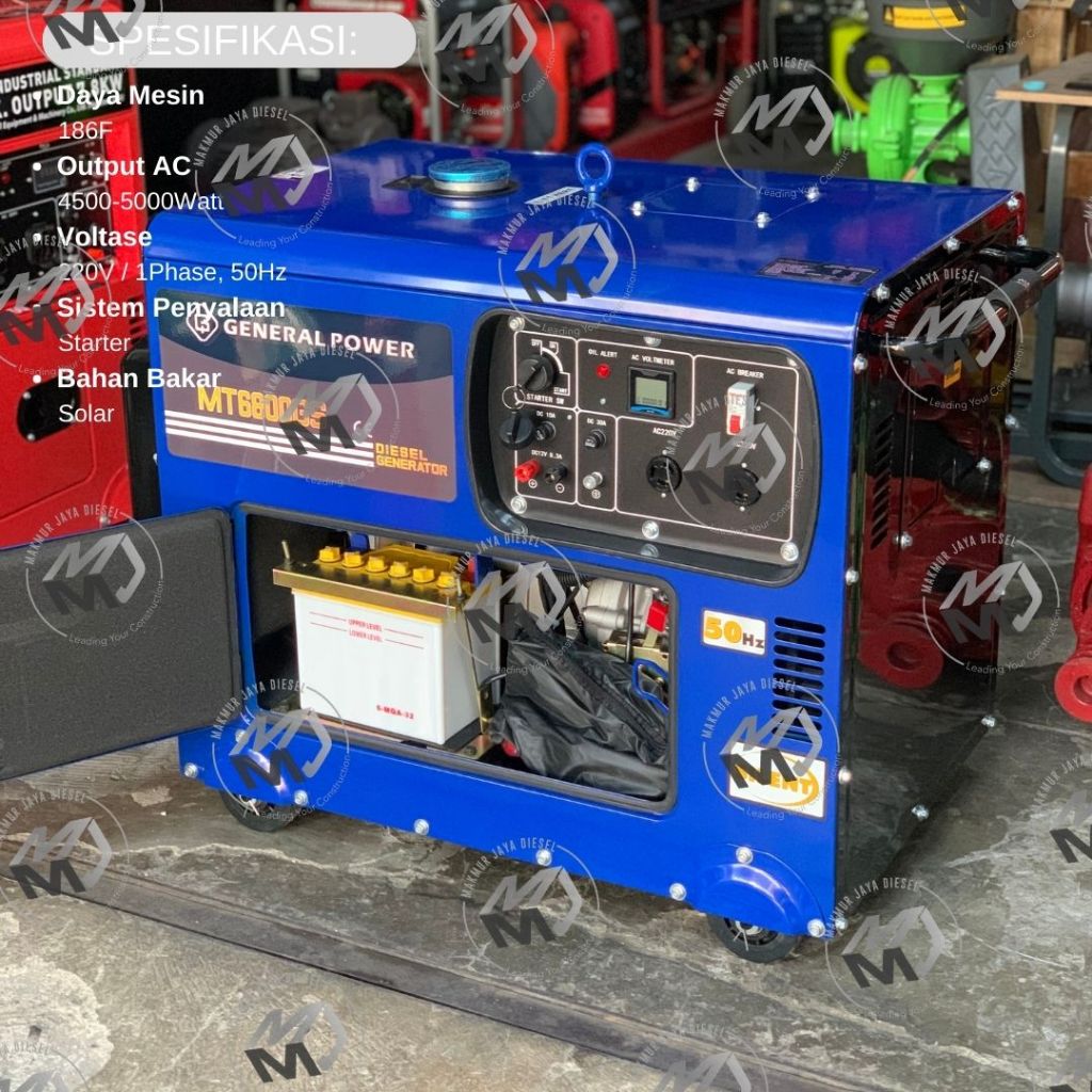 Genset Silent General MT 6800 GS - 5000 Watt