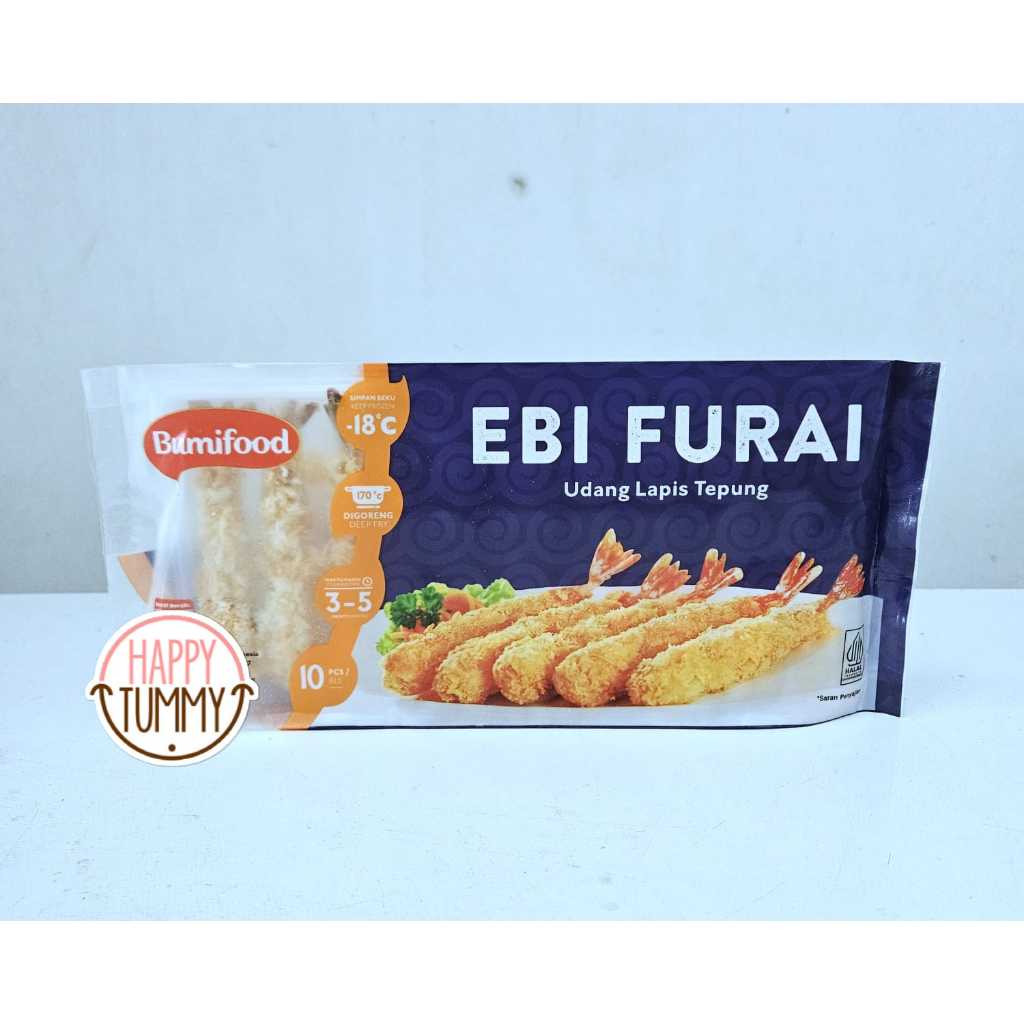 

Bumifood ebi furai 220gr 10pcs udang lapis tepung frozen food