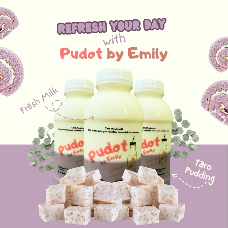 

PUDOT by Emily (Taro) | Minuman Puding Sedot Susu Segar