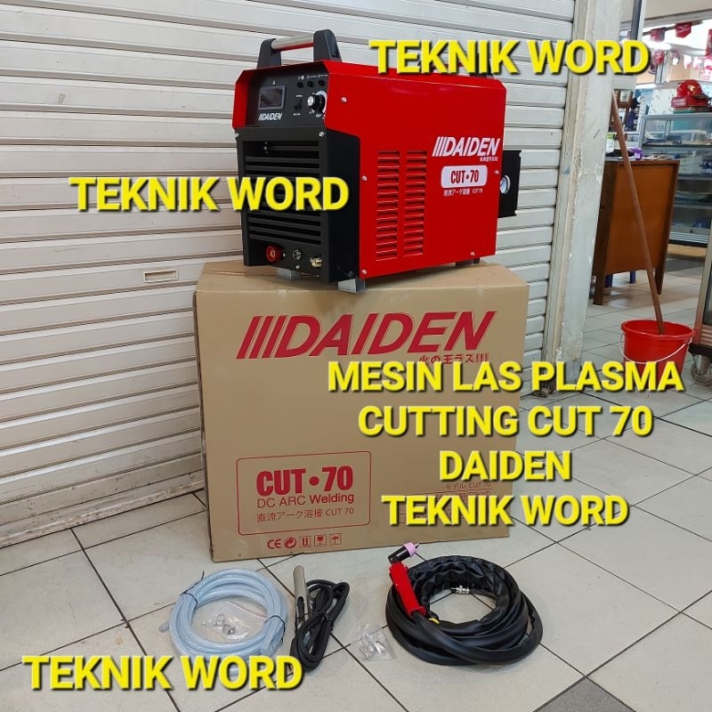MESIN LAS PLASMA CUTTING DAIDEN CUT 70 BUILT IN KOMPRESOR / MESIN LAS POTONG PLASMA CUTTING DAIDEN C