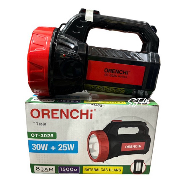 Senter Tangan 30W+25W Multifungsi Super Terang ORENCHI TESLA Emergency OT-3025
