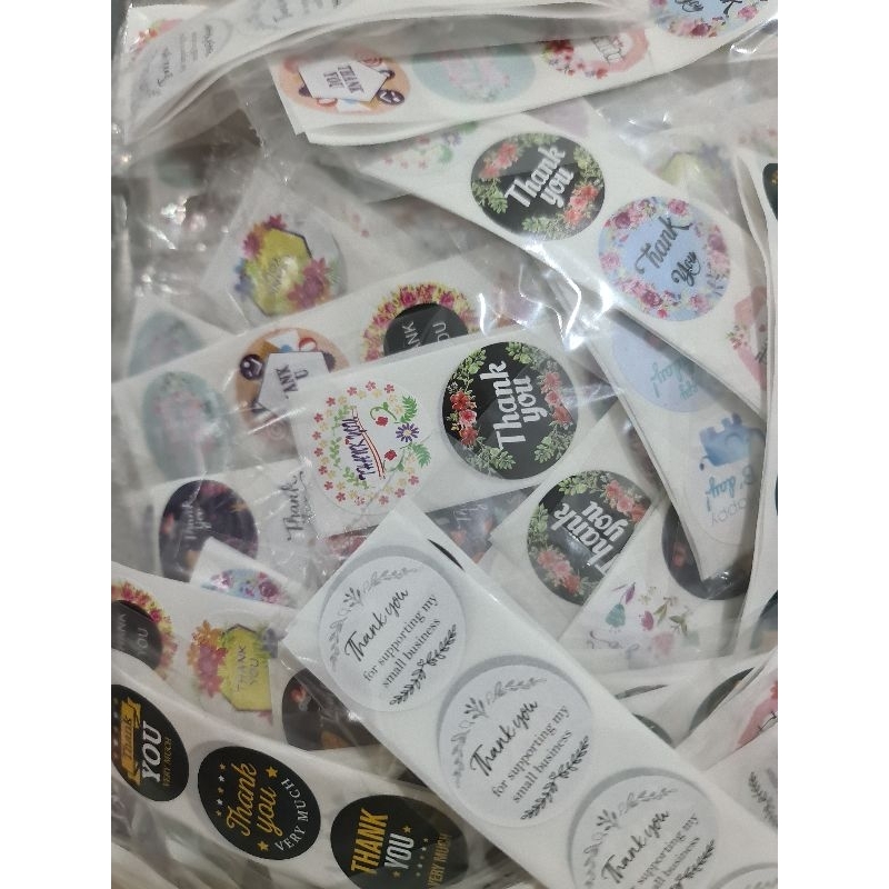 

ISI 60 PCS STIKER / KLIK - JUAL STIKER LABEL 2.5 CM THANK YOU / STIKER LABEL HAPPY BIRTHDAY / LABEL STIKER ANEKA UCAPAN ISI 60 STIKER/PACK