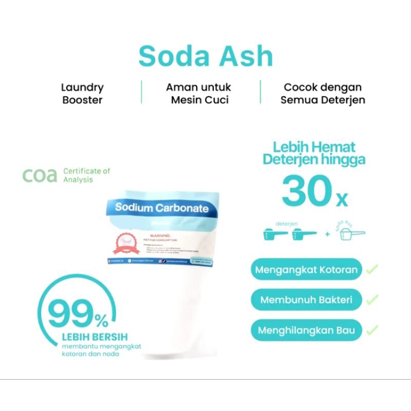 

SODA ASH 500 GRAM