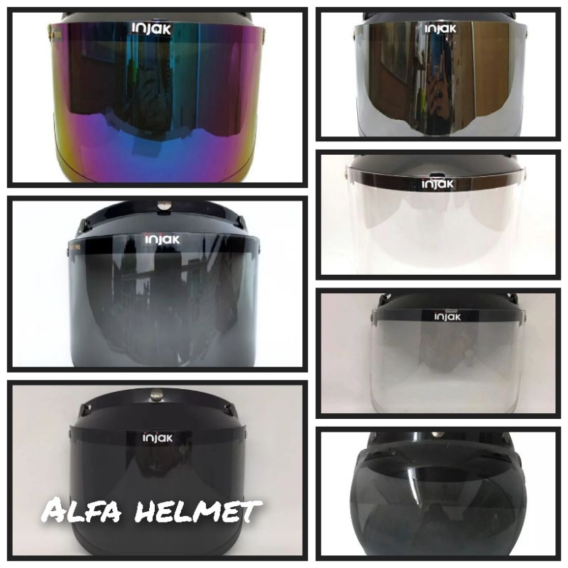 HELM BOGO / KACA HELM BOGO INJAK DATAR / VISOR BOGO INJAK