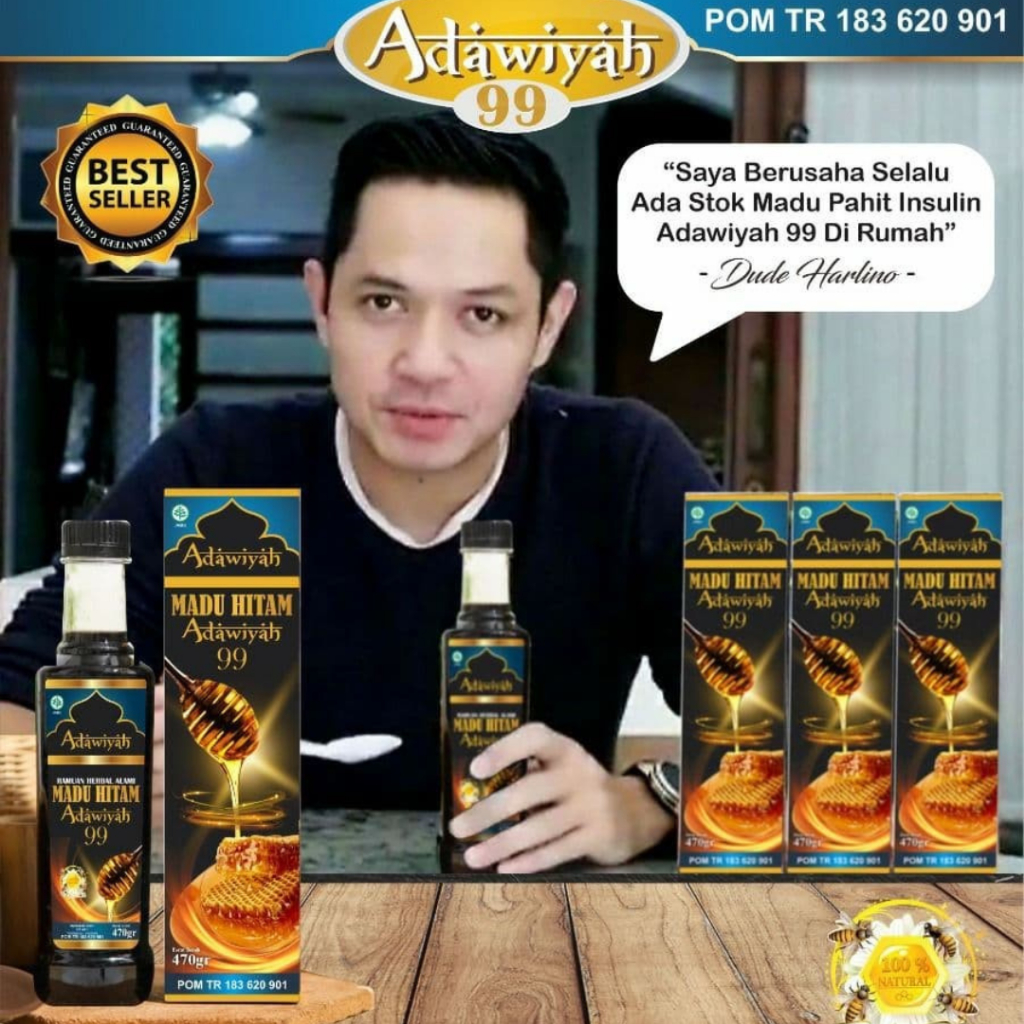 

Madu Hitam Pahit Adawiyah 99 100% Original Asli Super Premium Insulin Diabetes insuline isi 470 gr plus Sambiloto Kolesterol Gula Darah Imun Asam Urat darah tinggi Untuk Penderita Asam alami herbal kesehatan Peningkat Stamina Tubuh halal dan BPOM