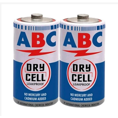 Baterai ABC Tanggung R14 Sedang Biru Size C/R14 | SET ISI 2 BIJI