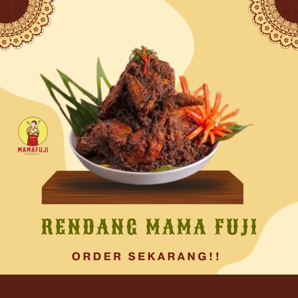 

rendang mama fuji / paling best seller kemasan 350gr /paling enak