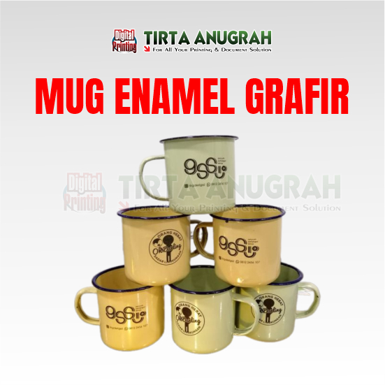 TIRTA ANUGRAH - MUG ENAMEL CUSTOM NAMA / MUG ENAMEL CUSTOM / MUG ENAMEL TRAVEL