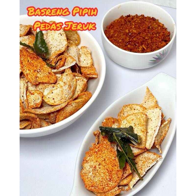 

Basreng Pipih Pedas Daun Jeruk Berkah Jaya 1ball