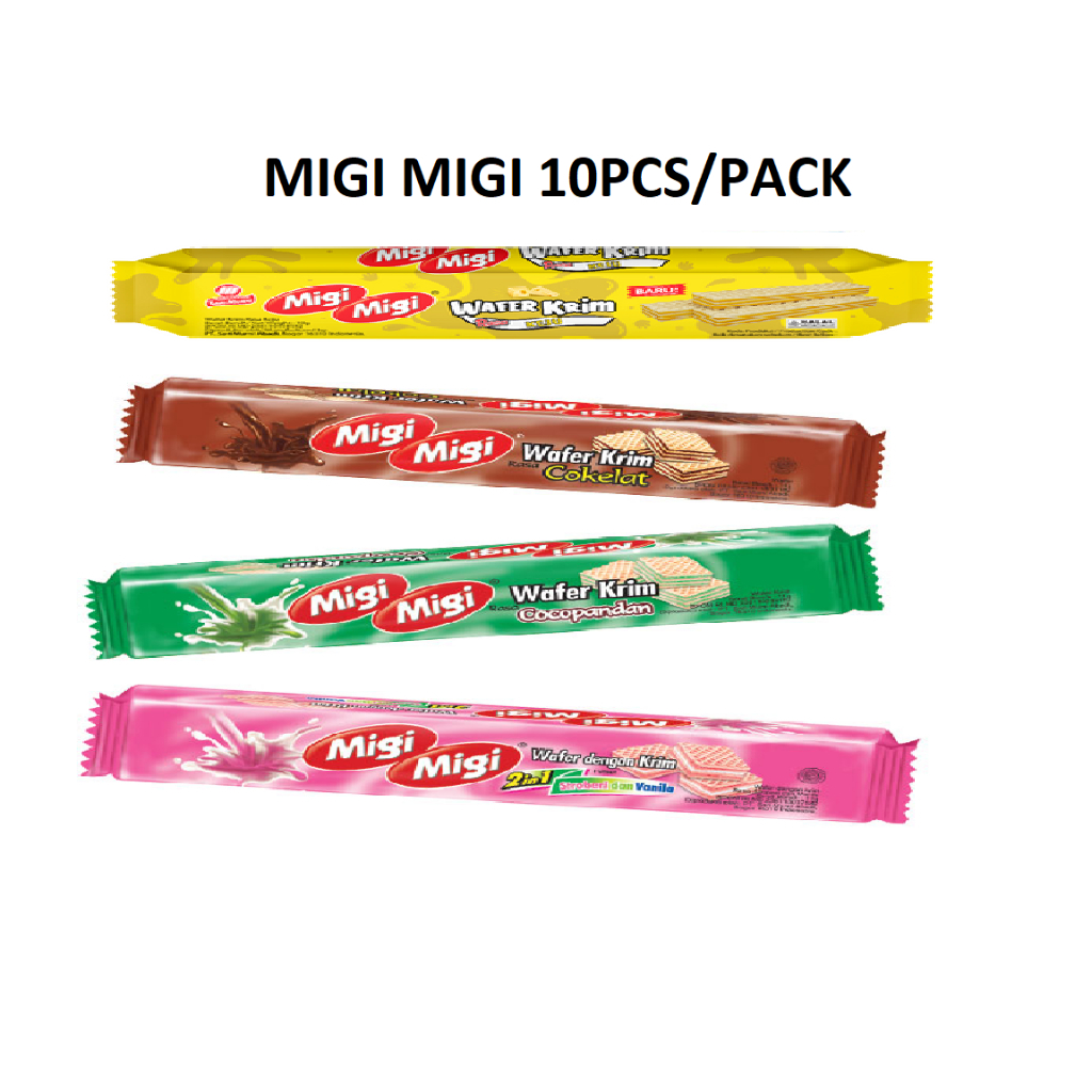 

Migi Migi Wafer Krim isi 10 pcs x 10 gr