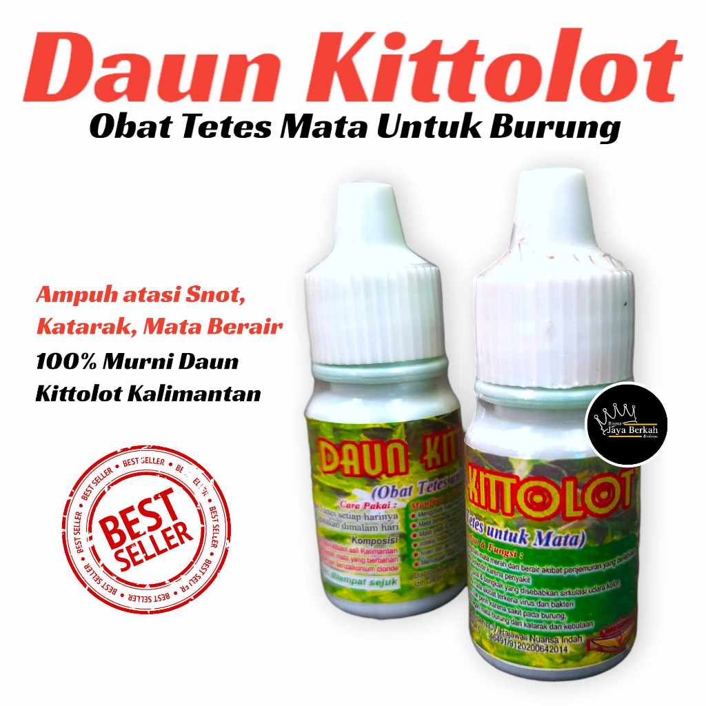 DAUN KITOLOT BMW OBAT TETES MATA BURUNG SAKIT KATARAK BERLENDIR BENGKAK UNTUK LOVEBIRD KACER DLL