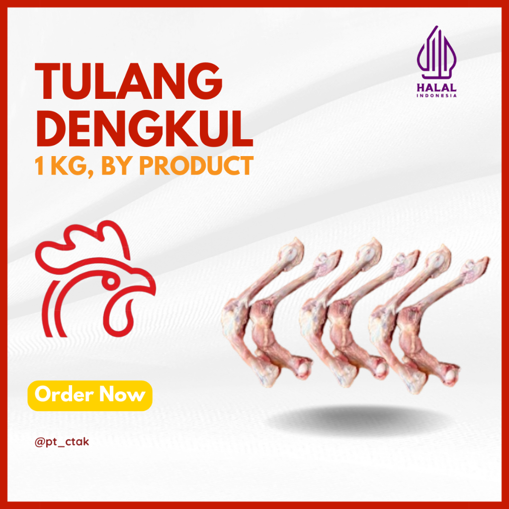 

Tulang Dengkul / Tulang Paha / Tulang L Ayam (FRESH & FROZEN) kemasan 1 Kg