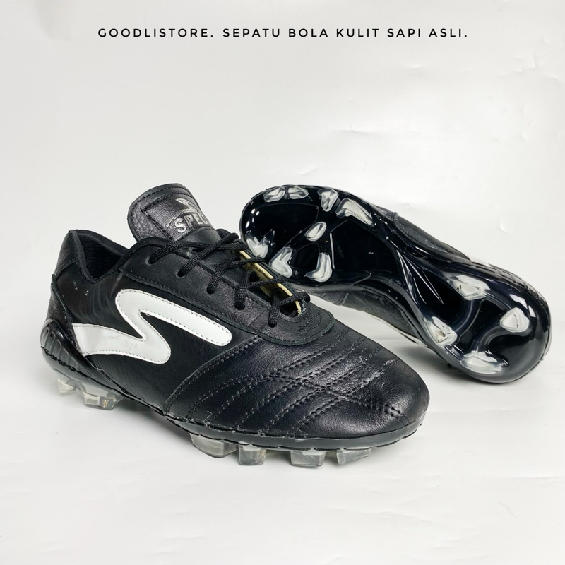 serbakulitasli - sepatu bola specs bahan kulit sapi asli sudah jahit sol