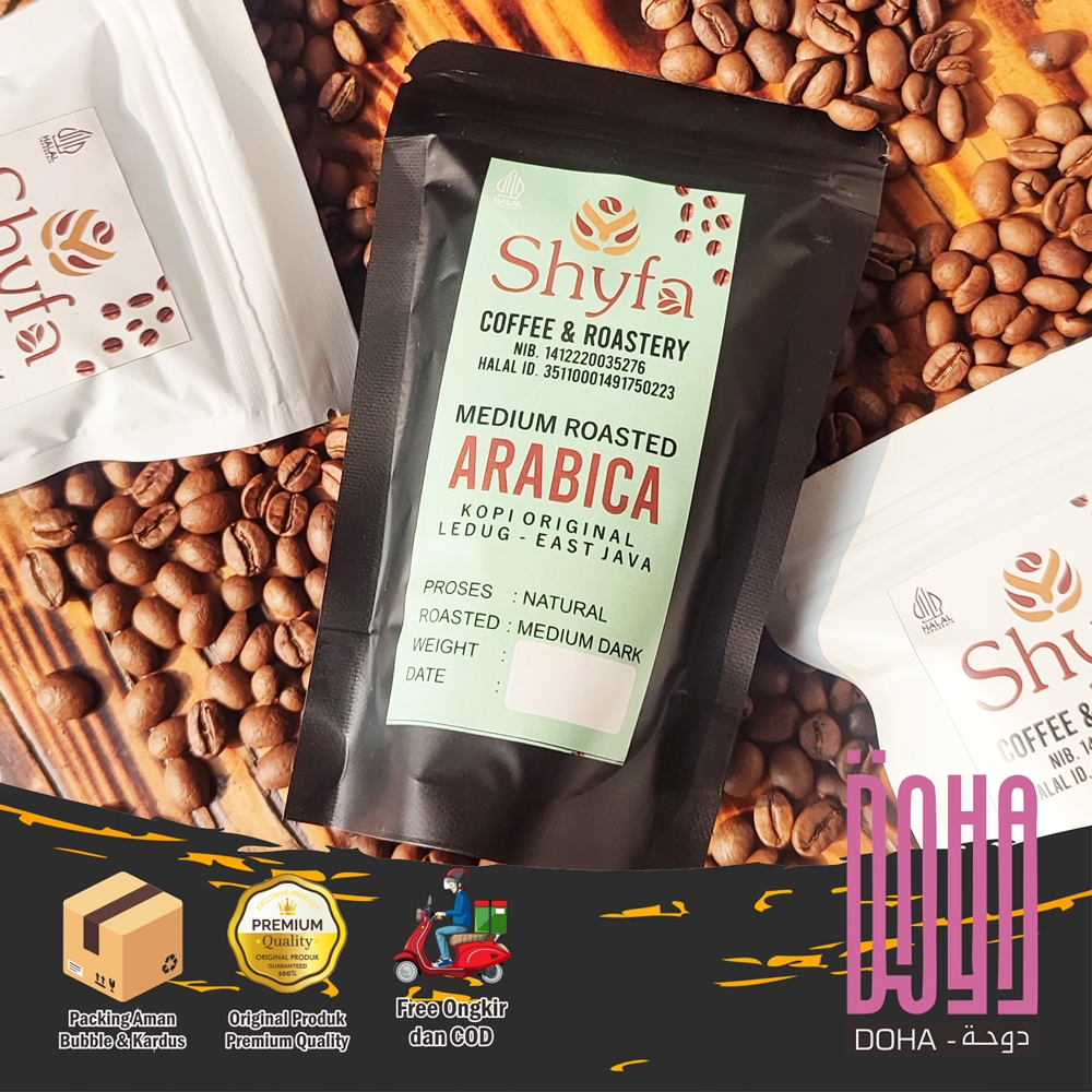 

Arabica Medium Roasted Shyfa Kopi Original Biji Kopi Ledug Jawa Timur