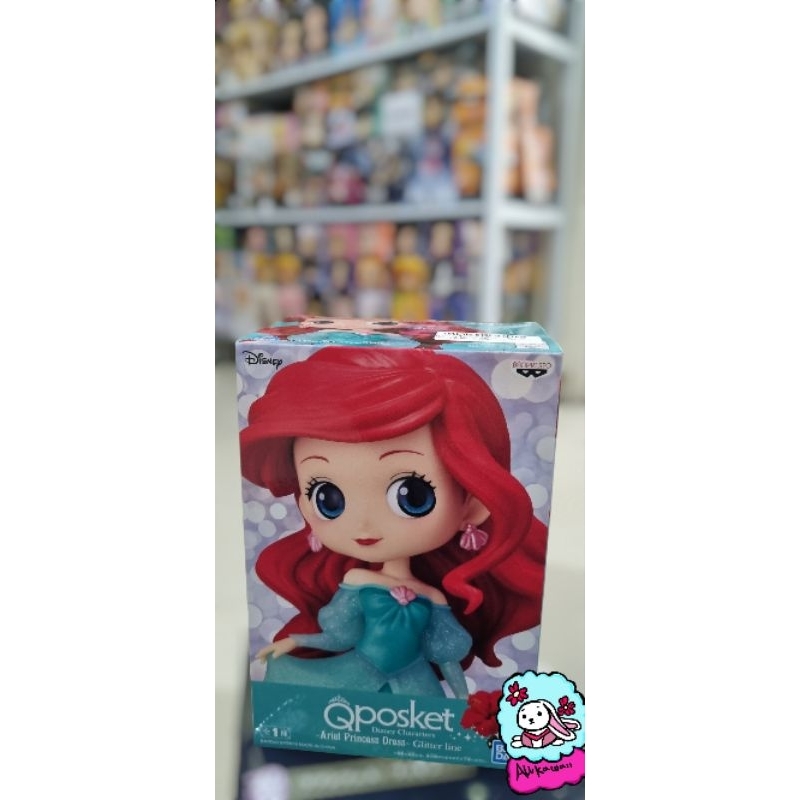 Bandai Qposket Figure Original Disney Princess Ariel Glitter Line