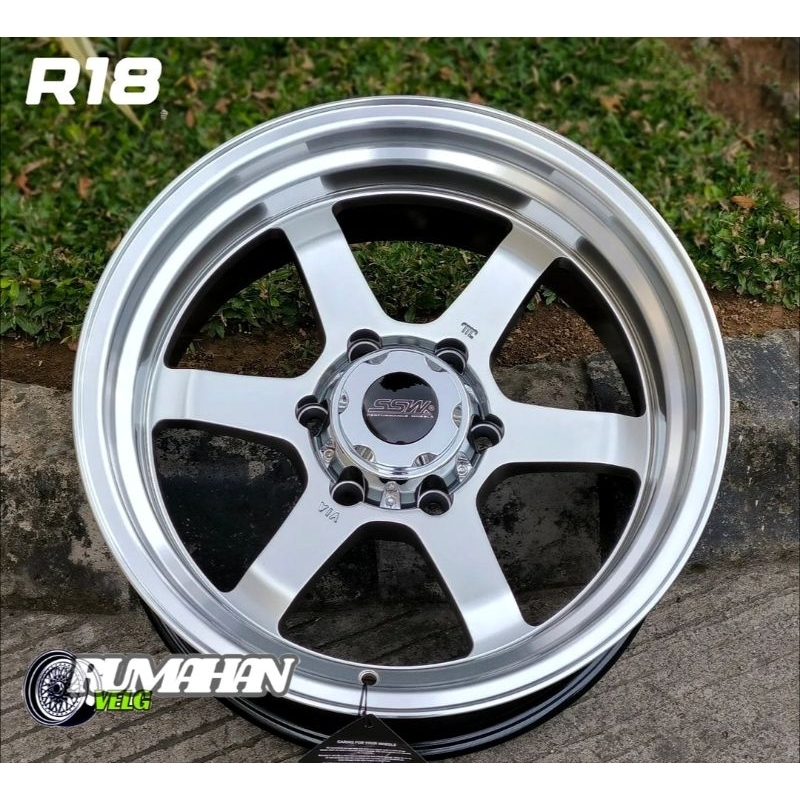 velg racing mobil ring 18 TE37 ORIGINAL SSW velg racing mobil R18 velg racing Pajero Fortuner triton