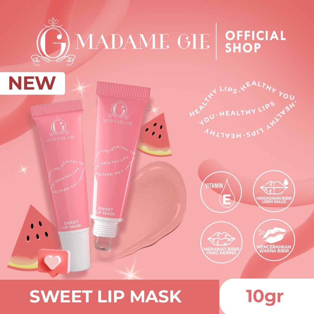 Madame Gie Sweet Lip Mask Masker Scrub bibir - MASKER BIBIR MADAME GIE