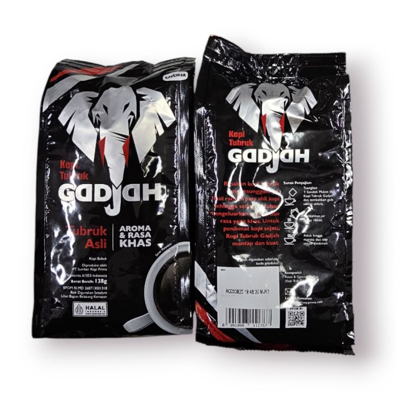 

Kopi Gajah Tubruk Asli 138gr