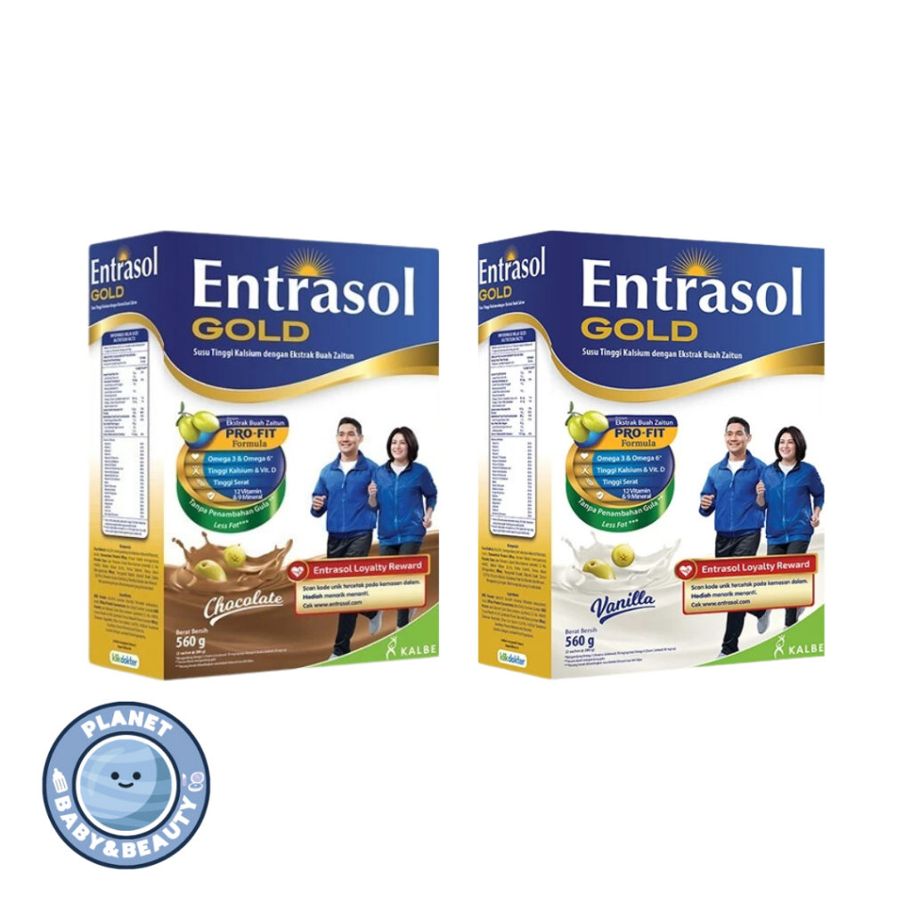 

ENTRASOL GOLD 560g Rasa Cokelat dan Vanilla