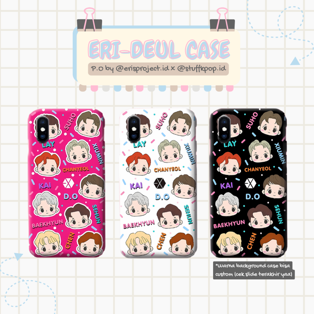 (erisproject.id) [ERI-DEUL CASE] EXO-L Case, Casing ERI-DEUL EXO-L custom Tipe HP (Casing EXO, Casin