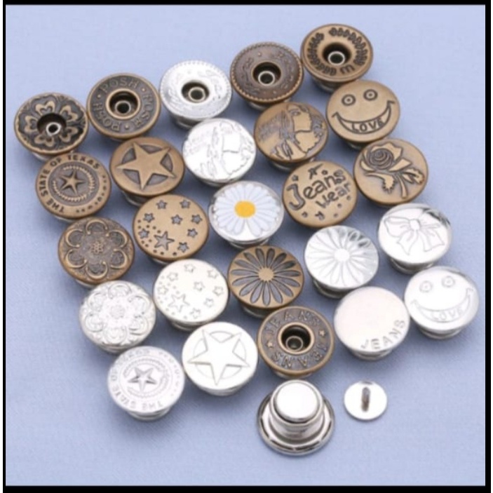 REFIL KANCING JEANS/KANCING BUTTON JEANS/KANCING DOUBEL JEANS