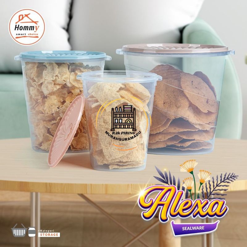 Hommy Sealware Alexa / Wadah Krupuk / Wadah Krupuk Besar / Toples Krupuk