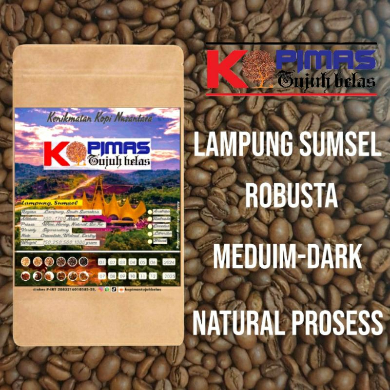 

Robusta lampung natural- 1Kg