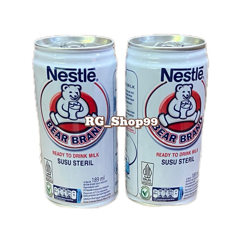 

BEAR BRAND Susu Kaleng Susu Beruang Susu Steril 189ml