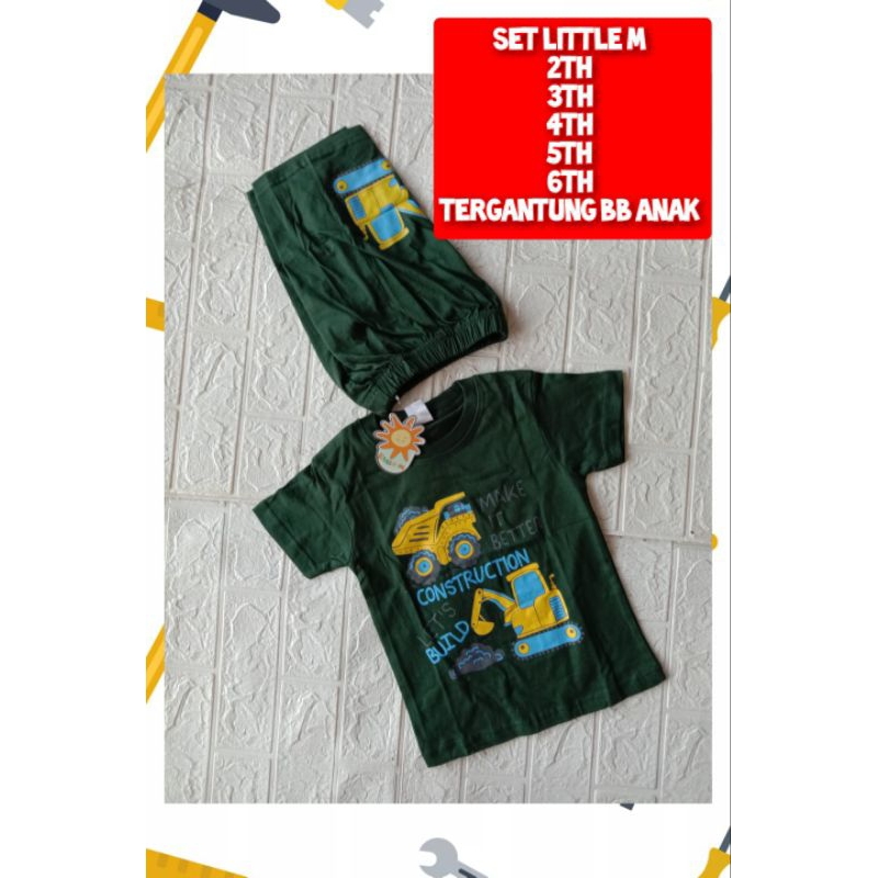 Setelan little m anak cowok