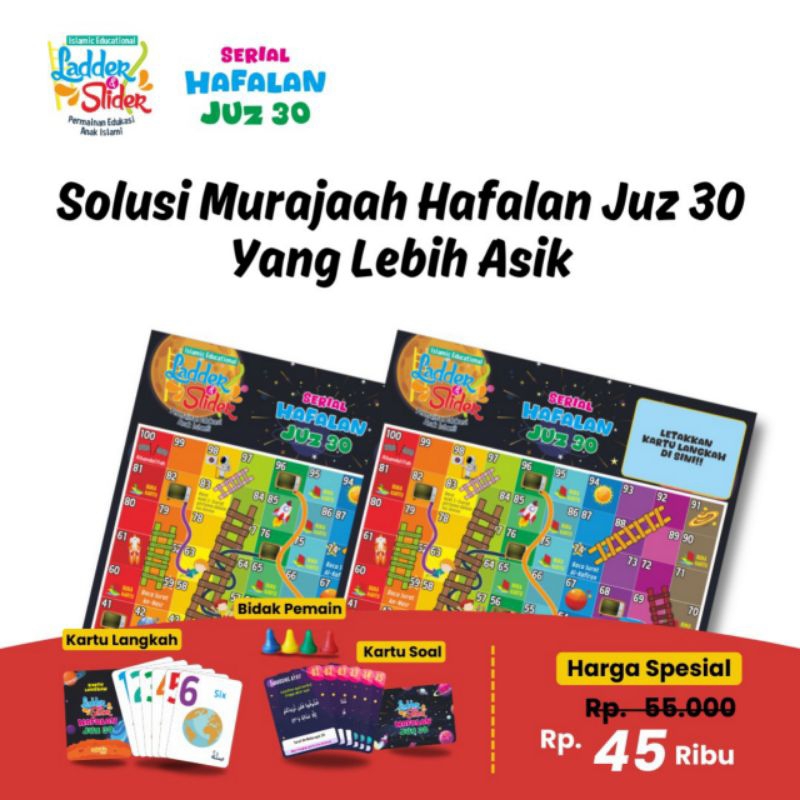 PERMAINAN ANAK LADDER & SLIDER HAFALAN JUZ 30