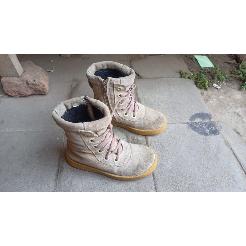 sepatu boots anak kulit seasonbear 30 second