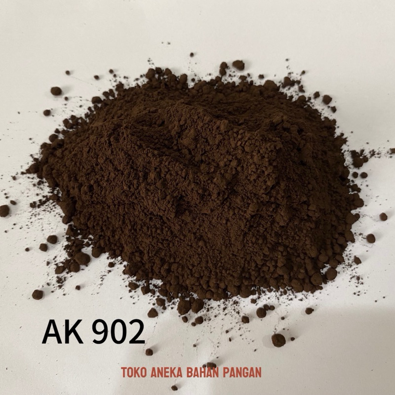 

ANEKA KAKAO AK 902 Semi Black/980 Dark Kemasan Alu 1 KG Cokelat Bubuk Asli Tanpa Campuran (untuk brownies)